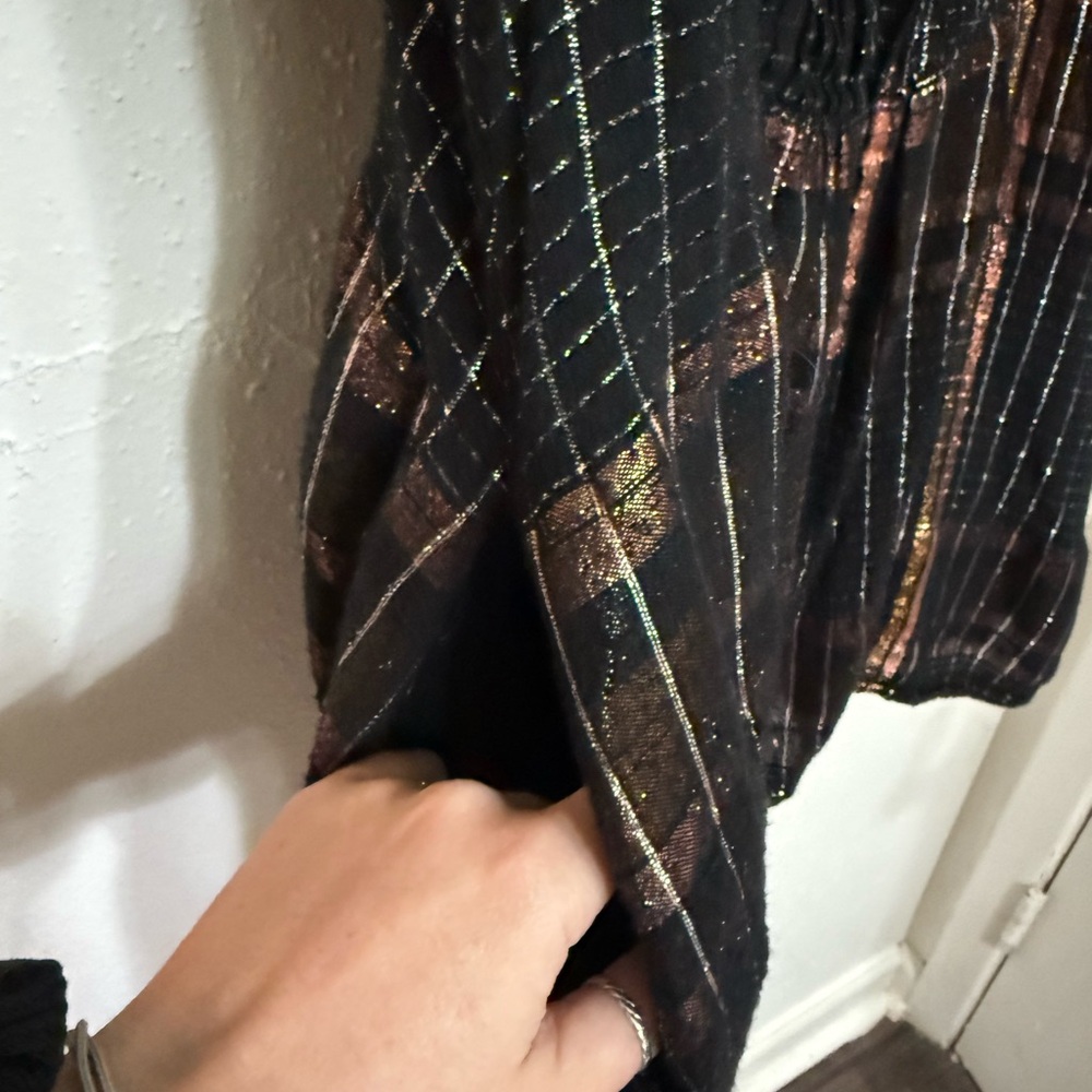 Free People “Barcelona” Plaid Mini Dress – Size M - Picture 8 of 8